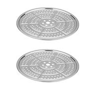 Pressure Cooker Canner Rack, Stainless Steel Canning Rack Steaming Tray for Pressure Canner Cooking Toast Baking 2PCS 32cm Round Canner Rack Canning Rack Stainless Steel Cooking Tray Steaming Tray
