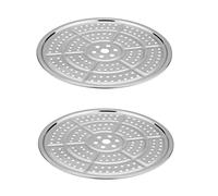 Pressure Cooker Canner Rack, Stainless Steel Canning Rack Steaming Tray for Pressure Canner Cooking Toast Baking 2PCS 28cm Round Canner Rack Canning Rack Stainless Steel Cooking Tray Steaming Tray