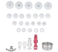 Pressure Cooker Float Valve Replacement for Hawkins Safety Valve Kit Silicone Sealing Ring Gasket Accessory S Size Silver Finish