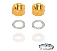 Pressure Cooker Gauge Fastener Pack for Presto, 82248 Gauge Gasket Replacement Parts for Pressure Canner Steam Gauge 85772 82237 8212, Provides Tight Seal for Accurate Pressure Readings - 2 sets