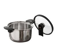 Pressure Cooker Pot | Fast Cooking Pot Home Cookware | Thick Ergonomic Stewing System Accessories for Family Friends Coworkers Gatherings and Everyday Meals