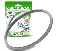 Pressure Cooker Seal Ring Ø 26 cm with the Original Code 038-687-00-205/0 3868700205 for Fissler Vitaquick Blue Point Magic Vitavit Royal - ONIX TECH