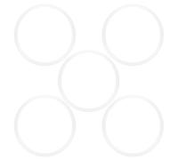 Pressure Cooker Sealing Rings, 5pcs Clear Silicone Gaskets, Universal Fit Various Sizes - Durable Food Grade Material, Easy to Clean, Ideal for Stainless Steel Cookware (22cm Inner Diameter (Common