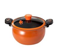Pressure Cooker Small - Fast Heating Non Stick Induction Stove Pot, Durable Cookware With See Through Lid, Even Heat Distribution | Versatile Home Kitchen Cooker For Soup Stew Boil Meal Preparation