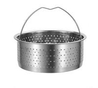 Pressure Cooker Steamer Insert Basket, Made of Stainless Steel Mesh with Silicone Handle, Suitable for Steaming Various Foods Like Vegetables and Rice (16.5cm)