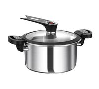 Pressure Cooker - Stove Top Pressure Cooker, Stainless Steel Cooking Pot, Stove Safe Pressuree Cookerr | Quick Cooking Appliance For Meat, Steak, Soups, Beans, Family Meals, Perfect For Home