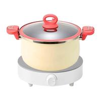 Pressure Cooker - Titanium Pressure Cooker|26.5x15.5cm Double Handle Non-Stick Pan, Multi-Function Lightweight Design for Home Cooking Gas Induction Ceramic Hob Use