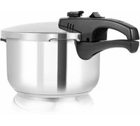 Tower T80245 Stainless Steel Pressure Cooker with Steamer Basket, 3 Litre, Stainless Steel, Silver