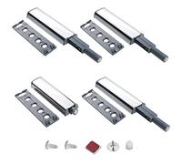 Pressure Door Opener, Magnetic Push to Open Door Opener, Pressure Door Opener, Cabinet Door Damper for Furniture, Doors, Drawers for Soft Close Retrofitting (Pack of 4)