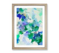 Pressure Drop Abstract Framed Print | A2 Oak Framed Wall Art | Ready to Hang | Abstract Fantasy Picture | Living Room Bedroom Lounge Office