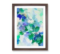 Pressure Drop Abstract Framed Print | A2 Walnut Framed Wall Art | Ready to Hang | Abstract Fantasy Picture | Living Room Bedroom Lounge Office