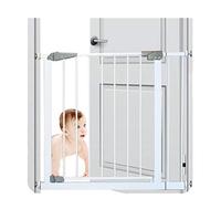 Pressure Fit Metal Safety Gate, White Suitable As Gate & Pet Gate/Tall 77Cm/145-154Cm