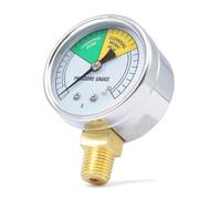 Pressure Gauge 0-30PSI Bottom Mount Fryers Replacement Part Fryers Gauge Stainless Steel Texture For Cooking High Precisions Measurement