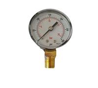 Pressure Gauge 50mm dial. Range 0/300 PSI & 0/20 Bar 1/4 BSPT Bottom Connection
