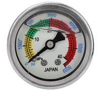 Pressure Gauge, Diving Manometer Measure 0-6000PSI 0-40MPa stainless steel Air Pump Pressure Gauge