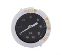 Pressure Gauge for Pool Filter 60PSI with 1/4 NPT Thread, Stainless Steel Protective Case to Protect from Damage, Large Dial Display with Clear Readings, Compact Structure (Back)