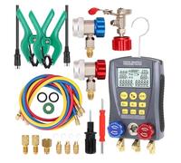 Pressure Gauge Refrigeration Digital Vacuum Manifold Tester Meter HVAC Temperature for Beginners DIY Use