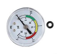 Pressure Gauge Replacement Part for Intex 11224 14 and 16 Inch Sand Filter Pumps, Featuring Robust Stainless Steel Casing and Dual Scale Dial
