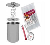 BROWIN Stainless Steel Ham Cooker 313115 | Press for Making Healthy Homemade Meats | Pressure Cooker with Thermometer