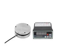 Pressure Load Cell Measuring Force Weight Round 5t Sensor Digital Display Meter(0-500kg)
