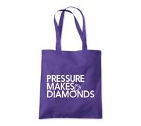 Pressure Makes Diamonds Tote Shopping Bag 10 Litres Capacity 42 x 38cm