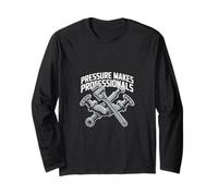Pressure Makes Professionals Pipefitter Long Sleeve T-Shirt