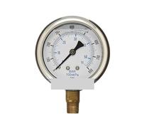 Pressure measurement 0-800 PSI, 2.5 inch face, 1/4 inch NPT lower mount