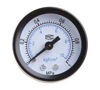 Pressure Meter Mini Low Pressure Gauge 1/8" Back Mount With Metal Frame For Industrial G5AB