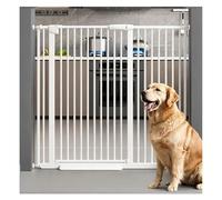 Pressure Mounted Pet Safety Gate, 180° Swinging Auto Close Indoor Dog Gate, No Drill Install Puppy Barrier Gate with 3.5cm Narrow Gap for Doorway Stairway Home Us(Size:76-85cm/30-33in,Color:white)