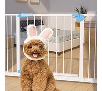 Pressure Mounted Security Gate,Extra Wide Baby Gate,Stair Gates for Baby and Dogs,Pressure Fit Stair Gate,Auto Close,with Extension,for Stairs,Doorways,Child Gate (146-153cm/57.5-60.2in)