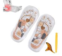 Pressure Point Socks, Reflexology Socks Set - Foot Pressure Chart Sock with Massage Stick | Muscle Protection Tool for Yoga Room