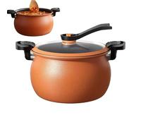 Pressure Pot - Large Capacity Nonstick Multipurpose Cookware Pot Clear Lid Iron Pressure Pot Multipurpose Kitchen Tool | Canning Rice Canning