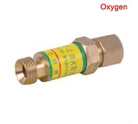 Pressure Reducer Compatible Flash Back Arrestor Check Valves for Acetylene and Oxygen, M16x1 5 Thread, Welding Safety Accessory (Oxygen Check Valves)