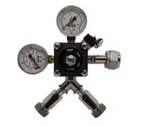 Pressure reducer, pressure regulator CO2 for beer tap system, 3 bar, 2-line