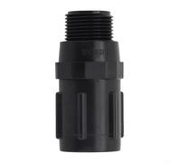 Pressure Regulating Valve 15-45 PSI for Garden Irrigation| Six-Point Internal External Thread Interface| Water Flow Reducer with FHT MHT Compatibility| Plastic Fitting in Black(30PSI)
