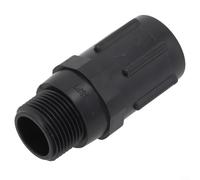 Pressure Regulating Valve 15-45 PSI for Garden Irrigation| Six-Point Internal External Thread Interface| Water Flow Reducer with FHT MHT Compatibility| Plastic Fitting in Black(25PSI)