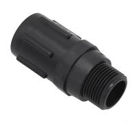 Pressure Regulating Valve 15-45 PSI for Garden Irrigation| Six-Point Internal External Thread Interface| Water Flow Reducer with FHT MHT Compatibility| Plastic Fitting in Black(15PSI)