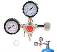 Pressure Regulator Beer Pressure Regulator CO2, Pressure Reducer CO2 Beer Pressure Regulator with Double Pressure Gauge W21.8, Pressure Regulator for Beer Machine, Beer Brewing, Beer Tap System