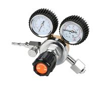 Pressure Regulator CO2 Pressure Regulator Dual Pressure Gauge W21.8 R134A A/C Double Pressure Regulator for Beer Brewing, Beer Pump