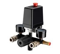 Pressure Regulator with 2 Displays and Pressure Switch for Compressors