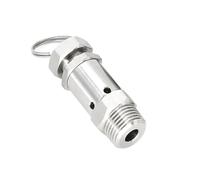 Pressure Relief Safety Valve, 1/4" 1/2" NPT Male, 0-4 4-8 8-10 Bar Adustable, 304 Stainless Air Compressor(1/2",8-12 Bar)