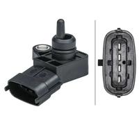 Hella Intake Manifold Pressure Sensor 6PP 009 403-011 4-pin, Bolted, Fits Hyundai, Kia