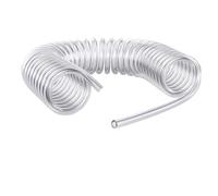 Pressure Spring Tube 3/6/9/12/15M Compressor Hose Spiral Pipe Pneumatic Polyurethane Telescopic Tool(10x6.5mm Transparent,6 Meters)