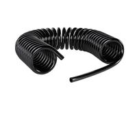Pressure Spring Tube 3/6/9/12/15M Compressor Hose Spiral Pipe Pneumatic Polyurethane Telescopic Tool(10x6.5mm Black,12 Meters)
