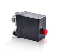 Pressure Switch Compressor 380 V, 3-Phase 4-Hole 125 PSI Pressure Switch Control Valve G1/4 Inch Vertical Compressor Accessories, Air Compressor Regulator Multi-Purpose Pressure Switch Control Valve