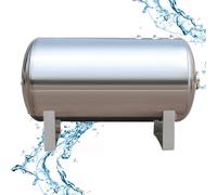 Pressure Tank,180 Gallon Horizontal Stainless Steel Water Pressure Tank, Automatic Pressurized Well Tank with Complete Kit, Durable 304 SS Water Storage Solution (100L/26.4Gal)