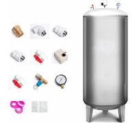 Pressure Tank for Well Pump Pressurized Water, Thickened Stainless Steel High Water Storage Bladder, Small Household Tower