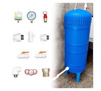 Pressure Tank for Well Pump, Rural Household Pe Water Storage Tank with Mounting Kit, Vertical Pre-Charged Tanks with Air Release Valve for Pressurized Water System(100L/26.4GaL - 35.4x15.7in)