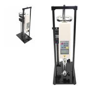 Pressure Tensile Test Machine, 500N Digital Force Meter, Vertical Spiral Push with Display & Ruler Stand, Unit Conversion in Kilogram/Pound/Newton for Lab Testing