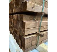Pressure Treated Brown Timber 2x2 47x50mm Tantalise Wood 1.2m / 1.8m / 2.4m C16 (2.4m) 6 lengths per pack